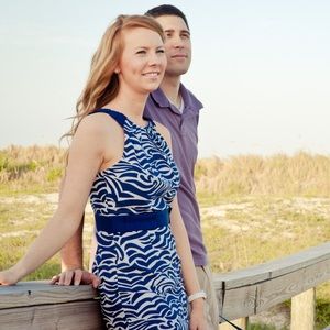 Antonio Melani Wave Print Shift Dress